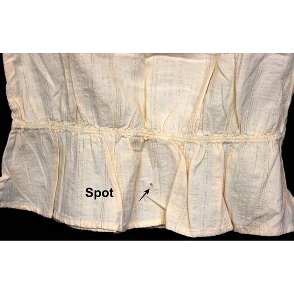 NEW VTG 2007 Gymboree Savanna Sunset Ivory Sequin Sparkle Blouse Stripe Metallic - Picture 6 of 7